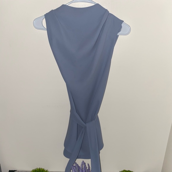 ❤️Blue mock neck blouse - Picture 1 of 4